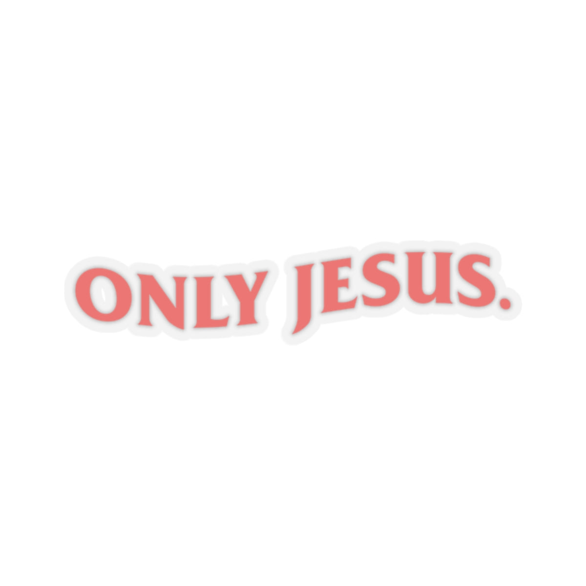 ONLY JESUS (RED) Stickers