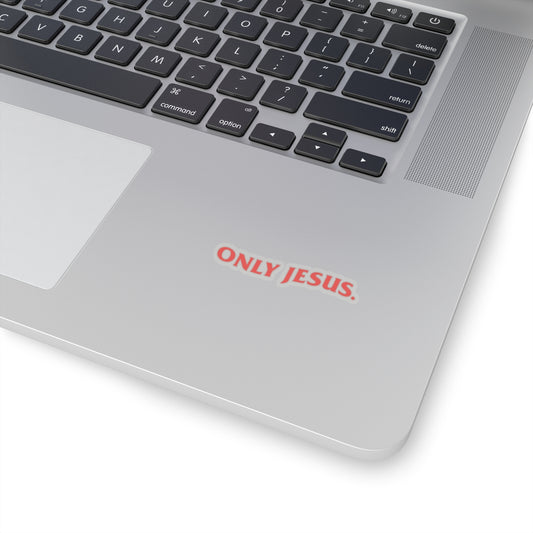 ONLY JESUS (RED) Stickers